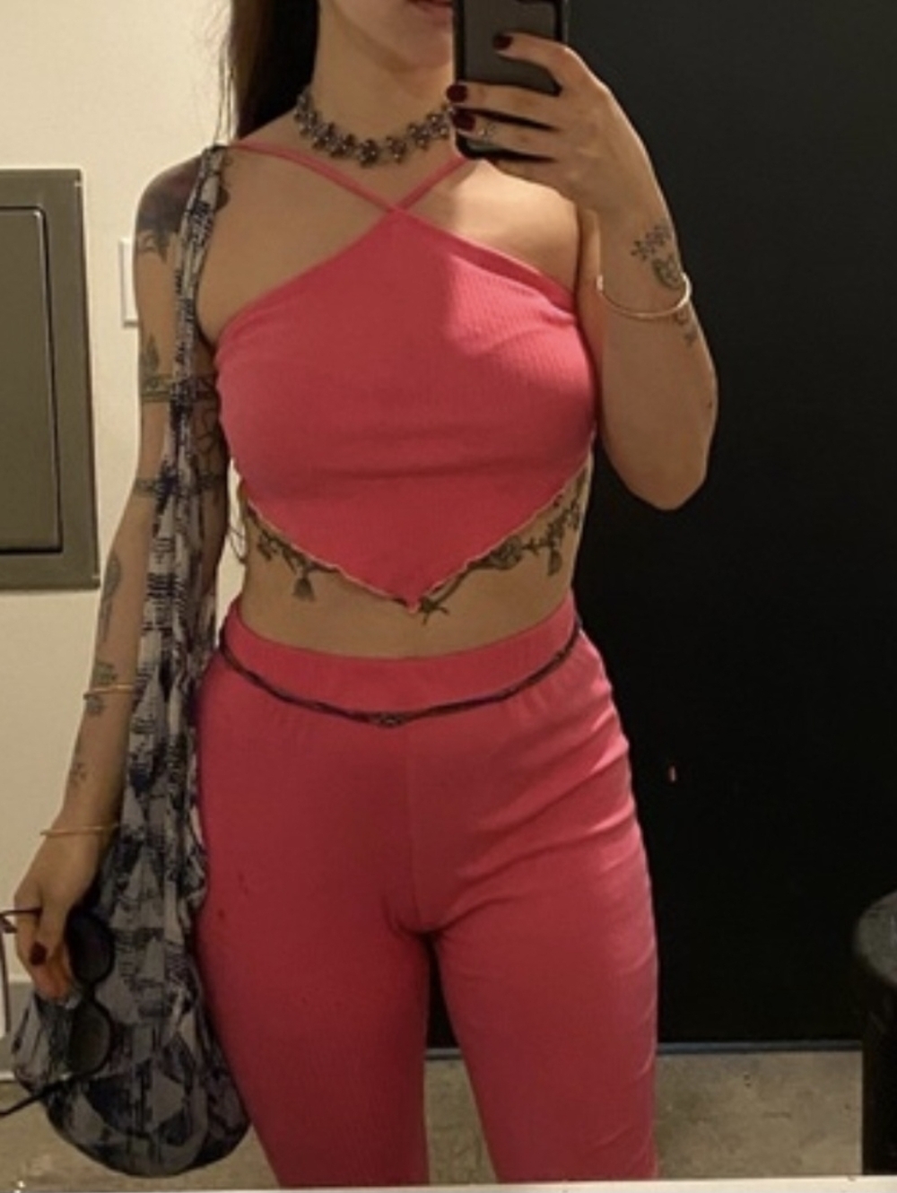 Hot Pink size M 2-piece set by Wild Fable. Stretchy and flattering